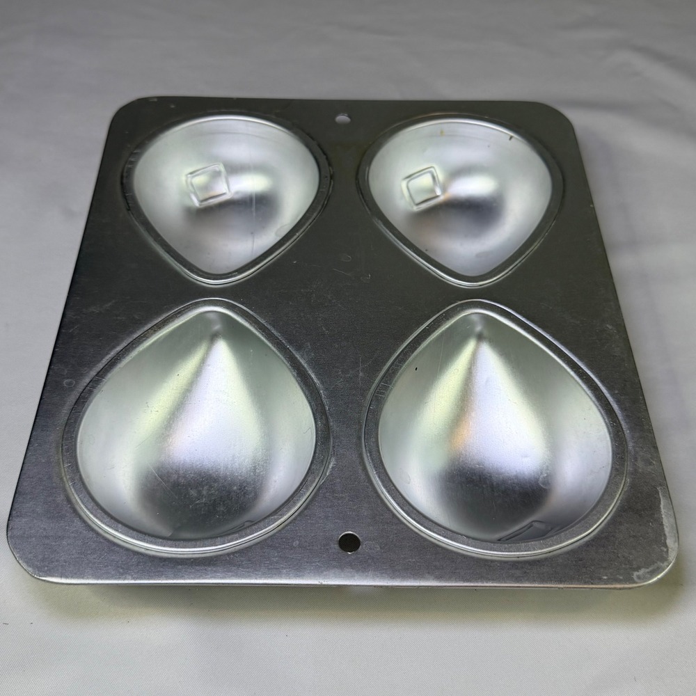 Wilton 1-2-3 Little Balloons Mini Cake Pan 4 Cavity Aluminum Vintage 1992